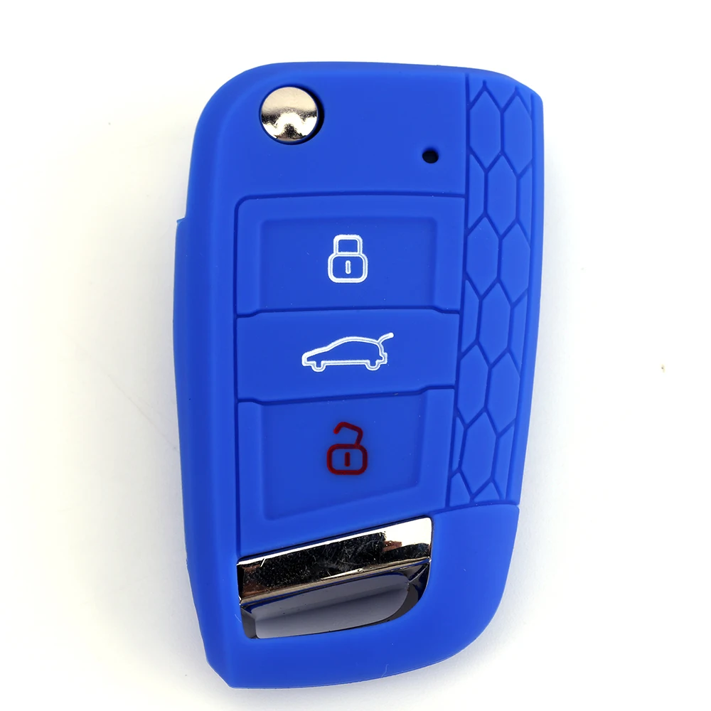 Практическая прочная поверхность с Сотами 3 кнопки мягкий силиконовый для ключа