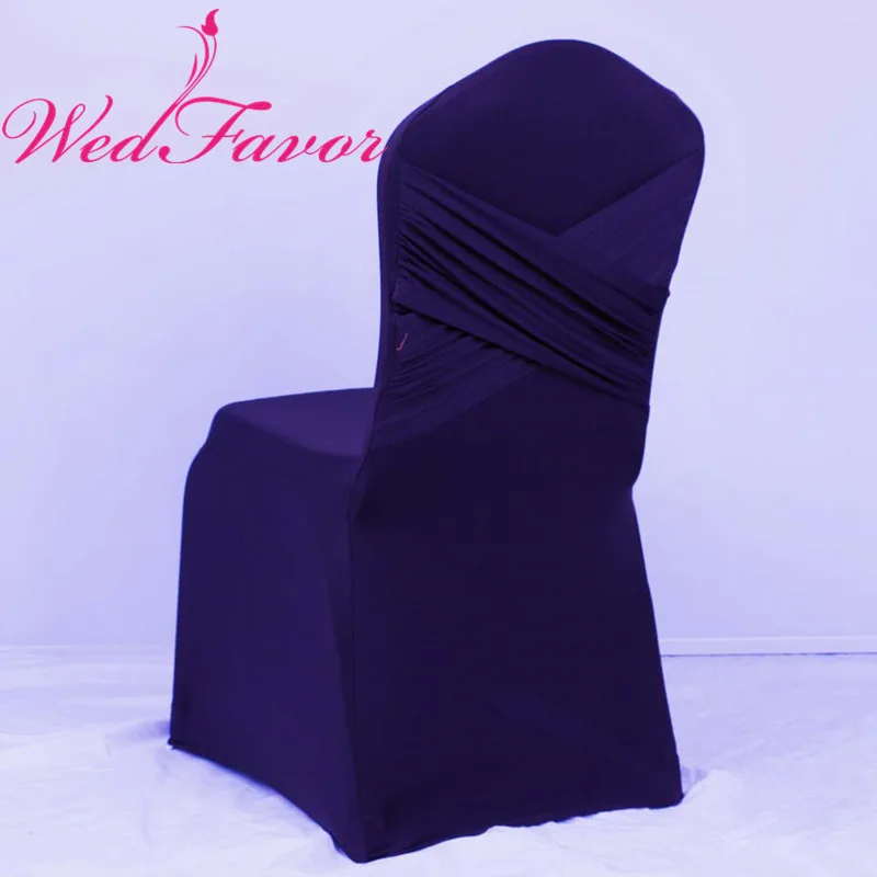 Navy Blue 50 шт. эластичные свадебные чехлы на стулья с перекрещивающейся спинкой из лайкры и спандекса для банкета, отеля, вечерние украшения для мероприятий - Цвет: Navy Blue