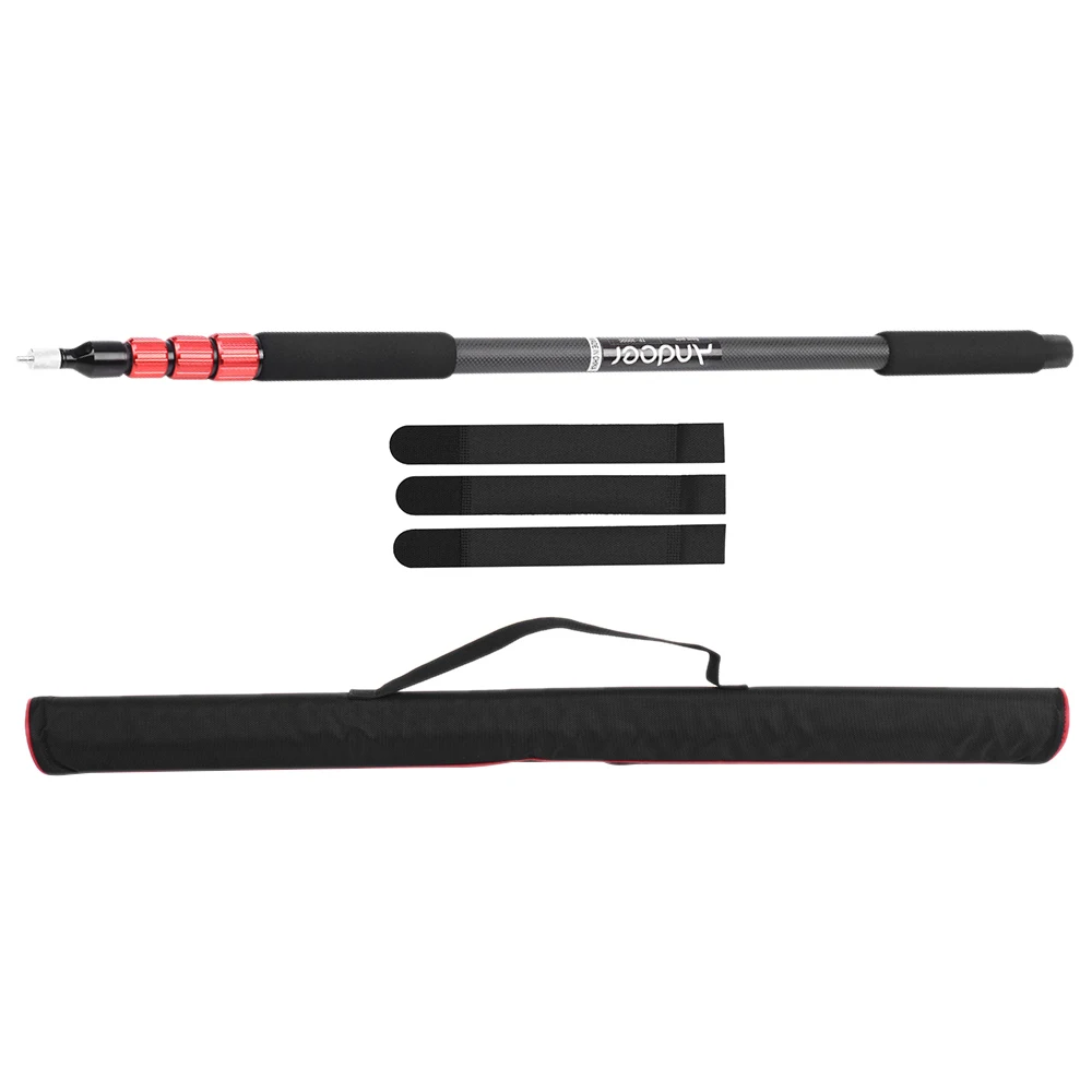 Andoer TP 3000C портативный 4 секционный микрофон Pole Handheld Sound Recording Grip Поддержка штанги