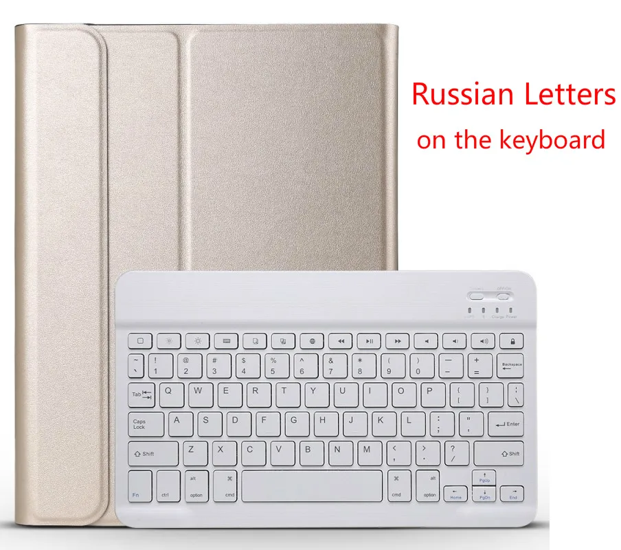 Russian gold Съемный беспроводной чехол с клавиатурой Bluetooth для samsung Galaxy Tab A 10,1 T510 T515 SM-T515 чехол с магнитной подставкой+ пленка - Цвет: Russian gold
