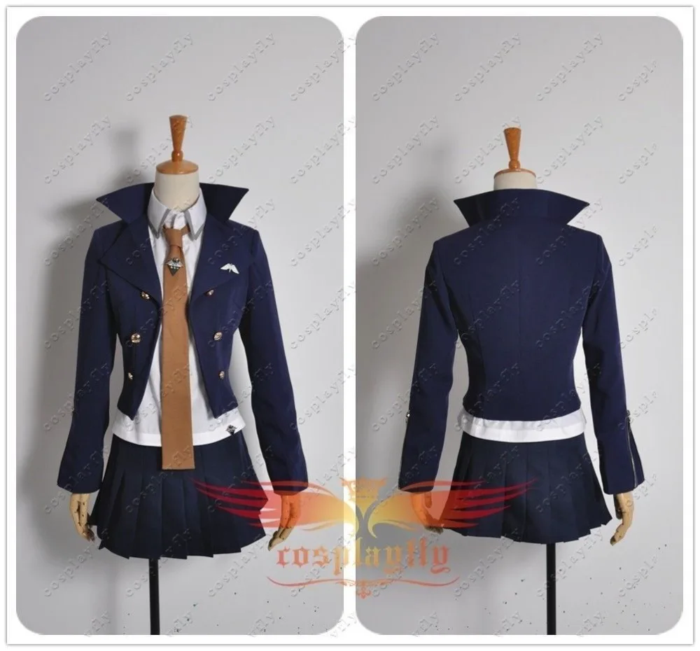 Костюм для косплея из ткани и туфель Danganronpa Dangan Ronpa Kyoko Kirigiri фиолетовые ботинки