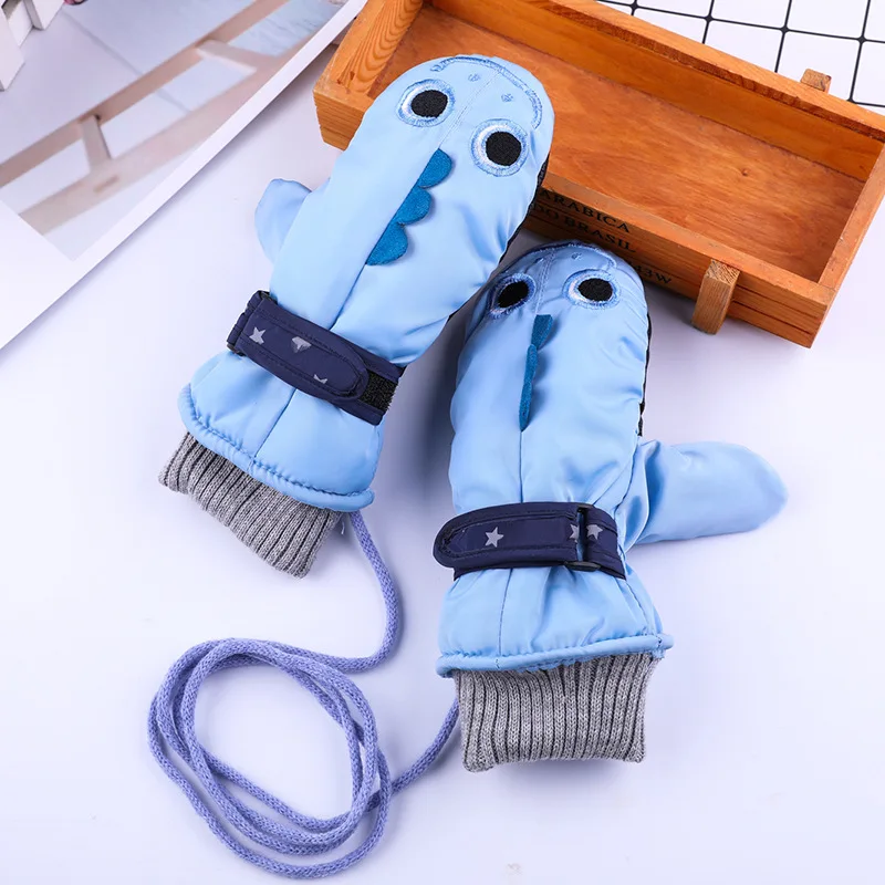 Детские зимние теплые лыжные перчатки для мальчиков и девочек спортивные