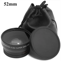 0 45x 52mm 52 fisheye wide angle macro conversion wide angle lens bag 62mm cap for nikon d5000 d5100 d3100 d7000 d3200 d90 1pcs