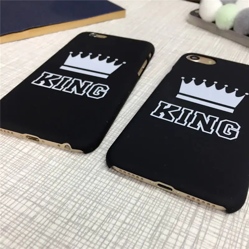 JIBAN письмо КОРОЛЬ queen пара телефонных чехлов для samsung Galaxy S8 S8plus S9 S9Plus крышка