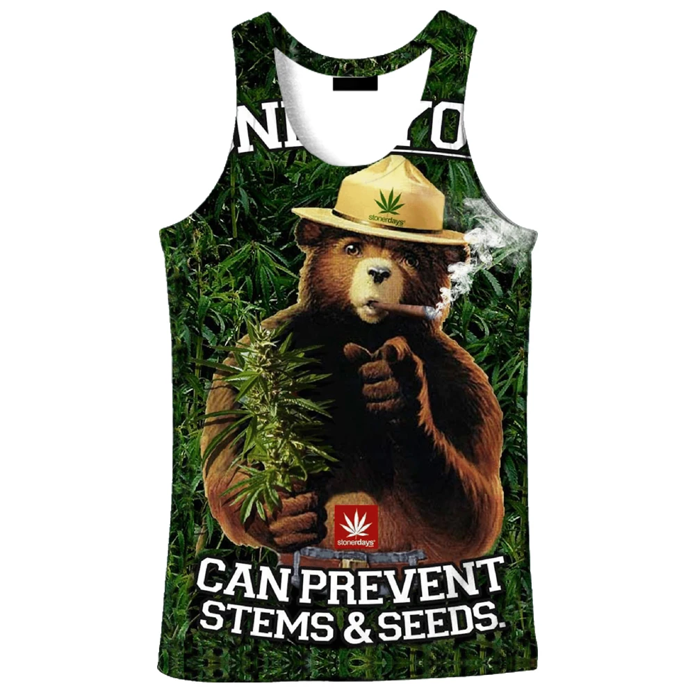 Лидер продаж 2018 новая модная повседневная мужская майка с 3D принтом льва 9