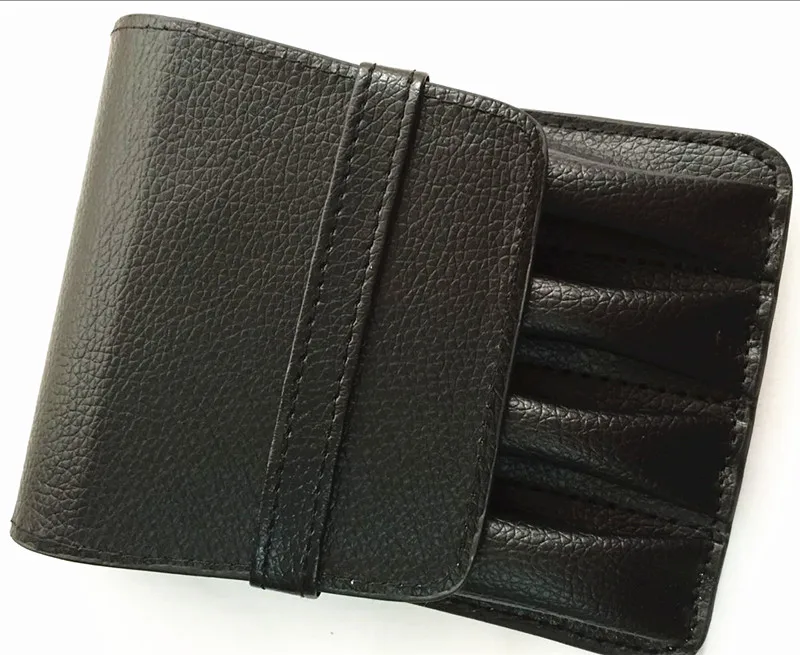 Высококачественный роскошный черный Чехол держатель для 4 ручек с роликами и