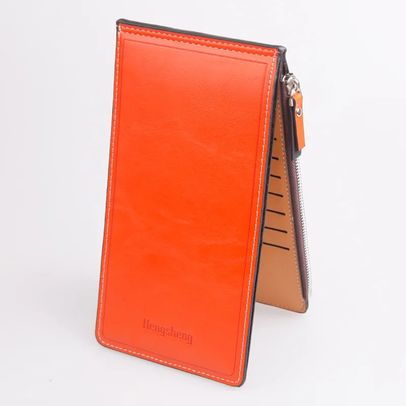 Супертонкие кошельки карамельных цветов из искусственной кожи для женщин и