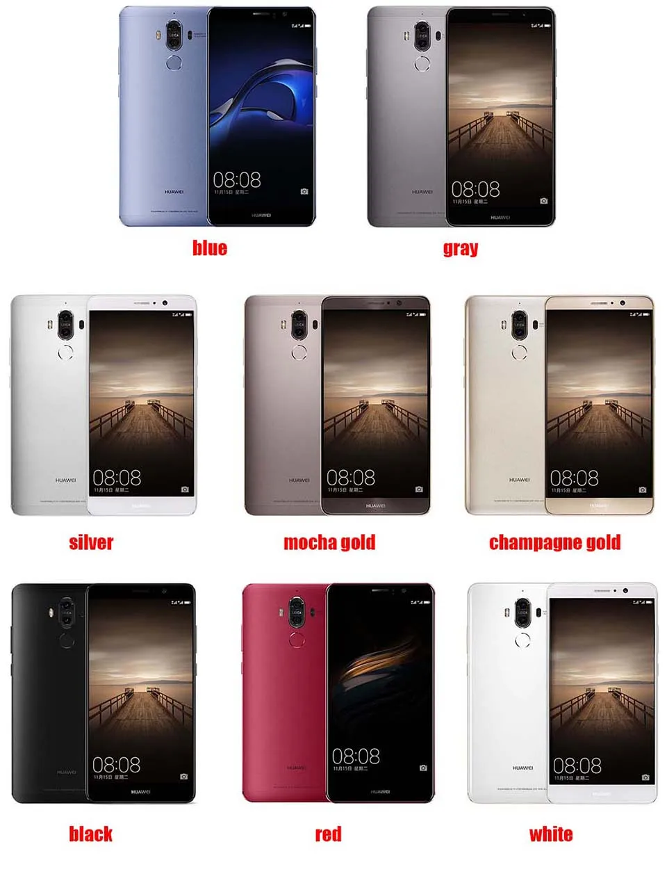 Huawei mate 9 4G/6G ram 32G/64G/128 rom 5 ''сотовый телефон Восьмиядерный Kirin 960 Android 7 0 Dual SIM SuperCharge