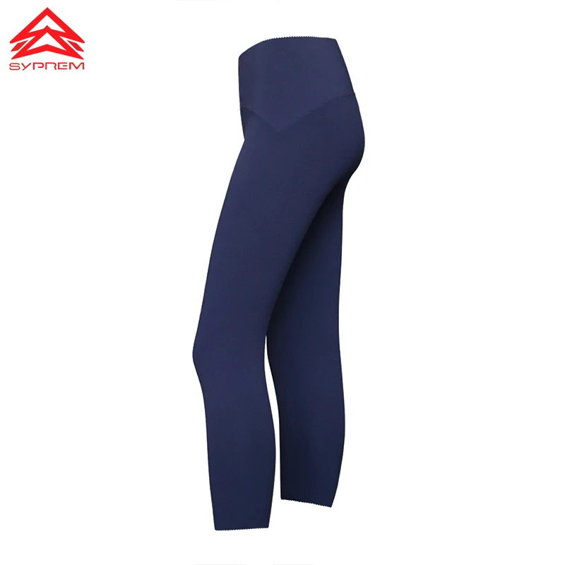 SYPREM Высокая талия штаны для йоги женские эластичность Тонкая зимняя спортивная