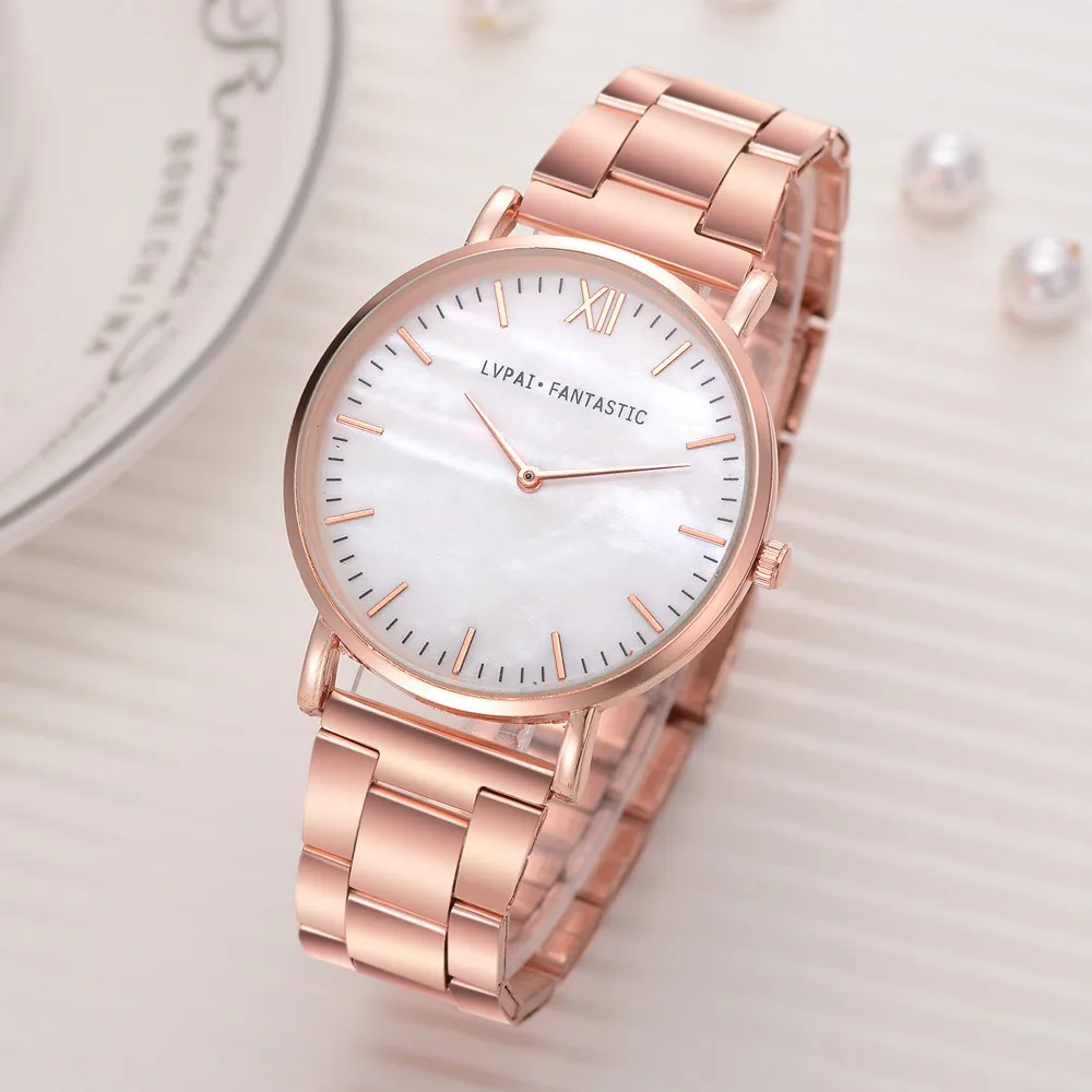 Lvpai женские часы со стальным ремешком кварцевые наручные relogio feminino часы|Женские