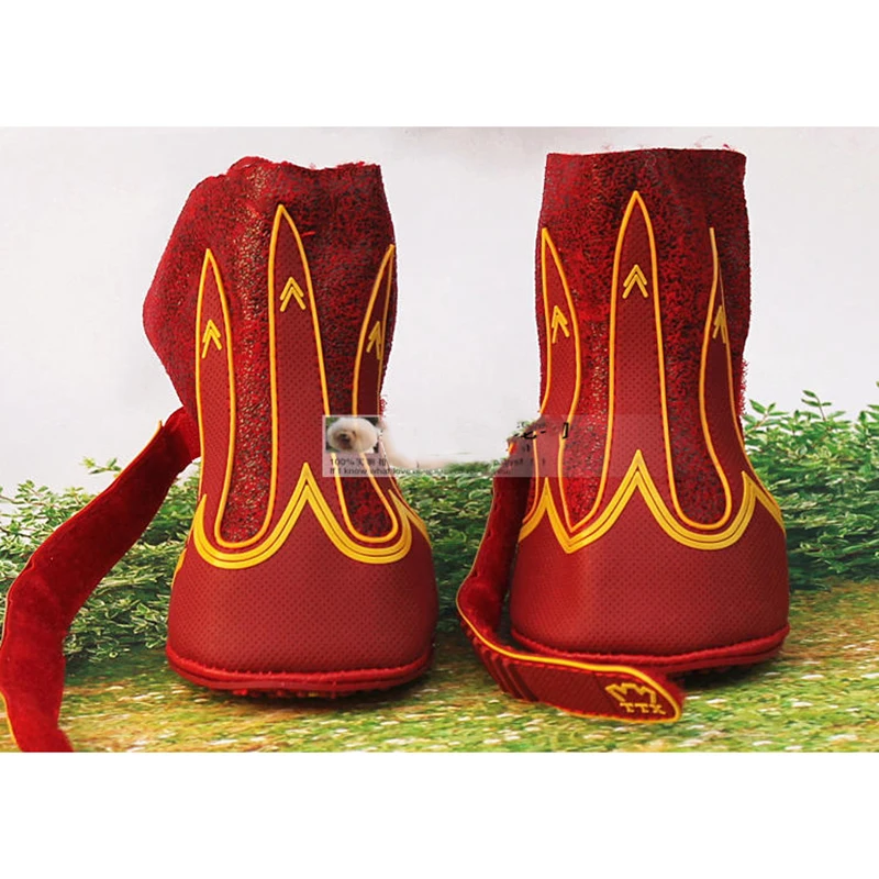 4 шт. обувь для собак нескользящие зимние теплые ботинки больших Повседневная