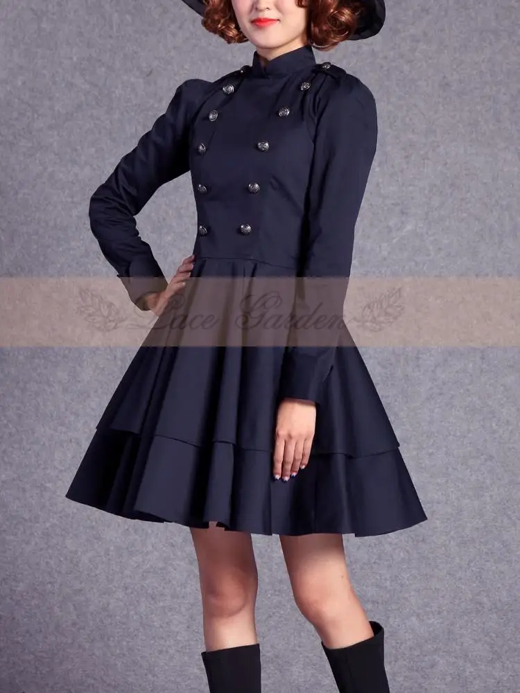 Женское длинное платье в английском стиле винтажное из 2021 хлопка с пуговицами