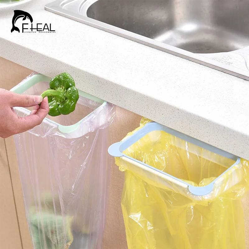 FHEAL вешалки для мешков мусора Висячие держатели хранения кухонного шкафа стойка