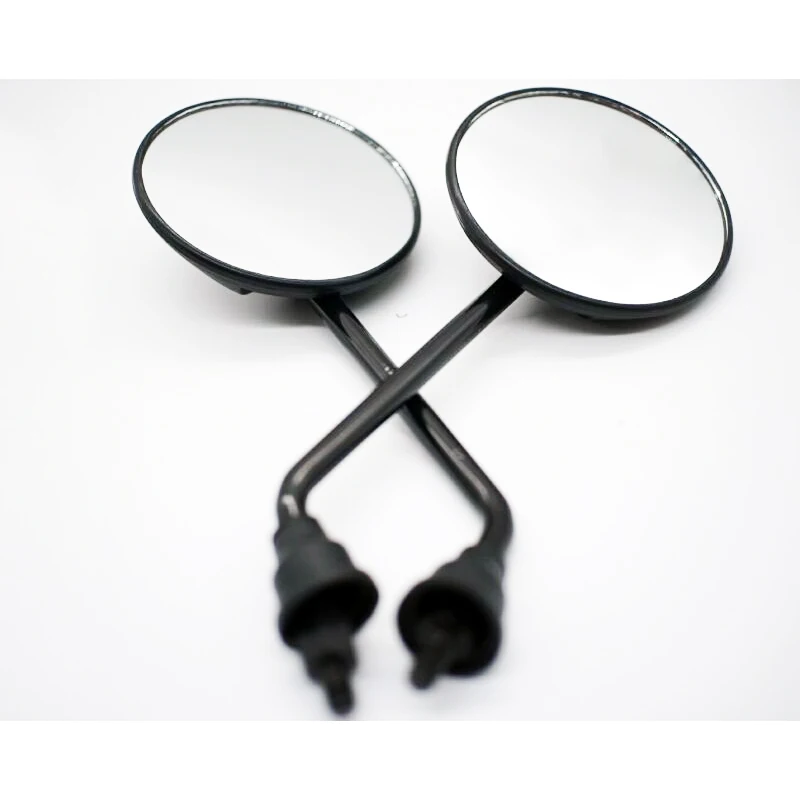 black 10mm 2 шт./1 пара, зеркало для мотоцикла, скутер, зеркала заднего вида, Электромобиль, зеркало заднего вида, 8 мм, 10 мм, мотоциклетное винтажное зеркало, дешево - Цвет: black 10mm