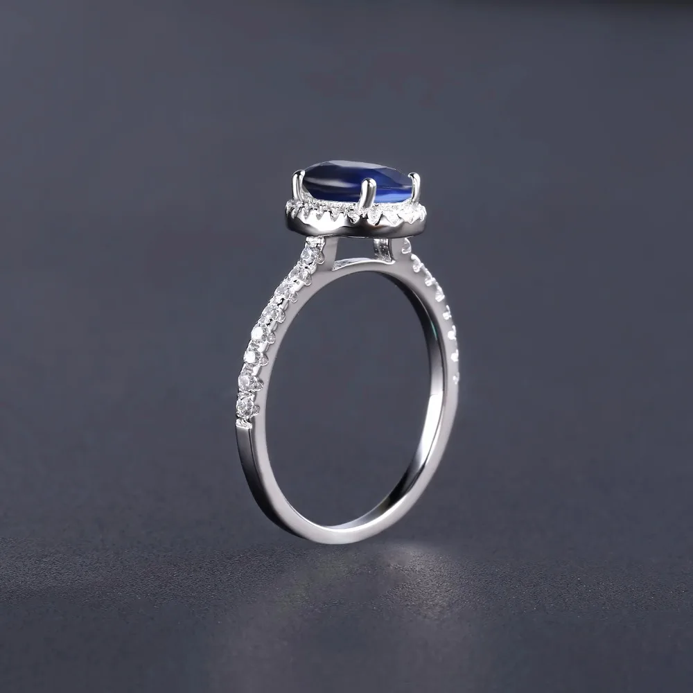Драгоценный камень балет 1.84Ct натуральный круглый синий сапфир Изящные ювелирные