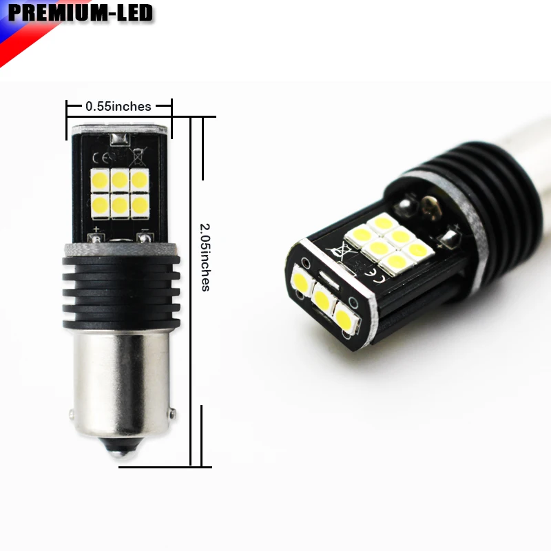 Супер яркие 15 SMD 3030 1156 P21W 7506 светодиодный лампы для замены задних огней или