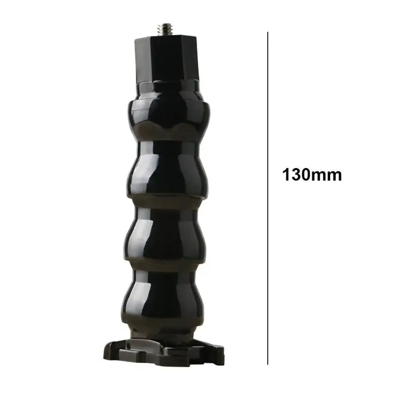 4 Section Gooseneck Adjustment Jaws Flexible Hose Mount Base w/1/4 Screw for GoPro Hero 7 6 5 4 Sessione SJCAM SJ