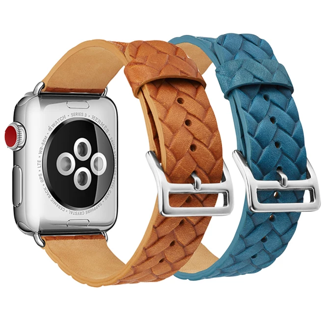 Сменный кожаный ремешок для часов Apple Watch iwatch 4 3 2 1 38 мм 42 40 44 watc Bandseries 5 | Наручные