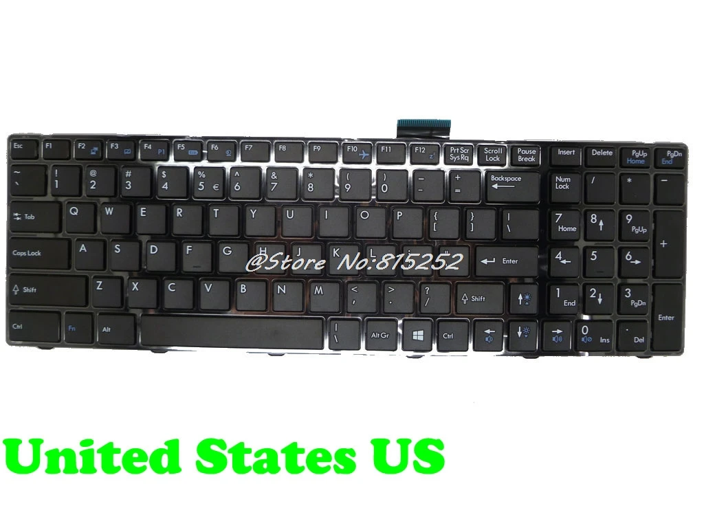 HB США клавиатура для MSI GE60 V123322CK1 TI S1N 3ETH261 SA0 TR 3ETR2A1 IT V123322IK1 V139922CK1 UK 3EHB2H1 UI|us keyboard|keyboard