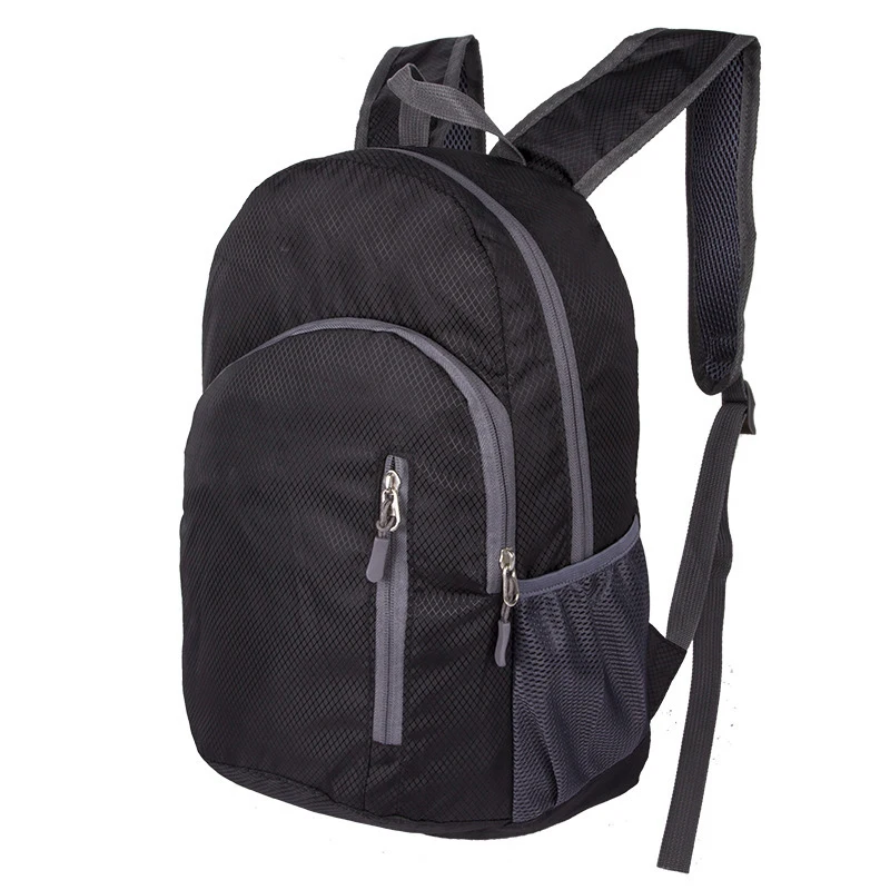 Легкий складной водонепроницаемый нейлоновый рюкзак для женщин и мужчин кожаный