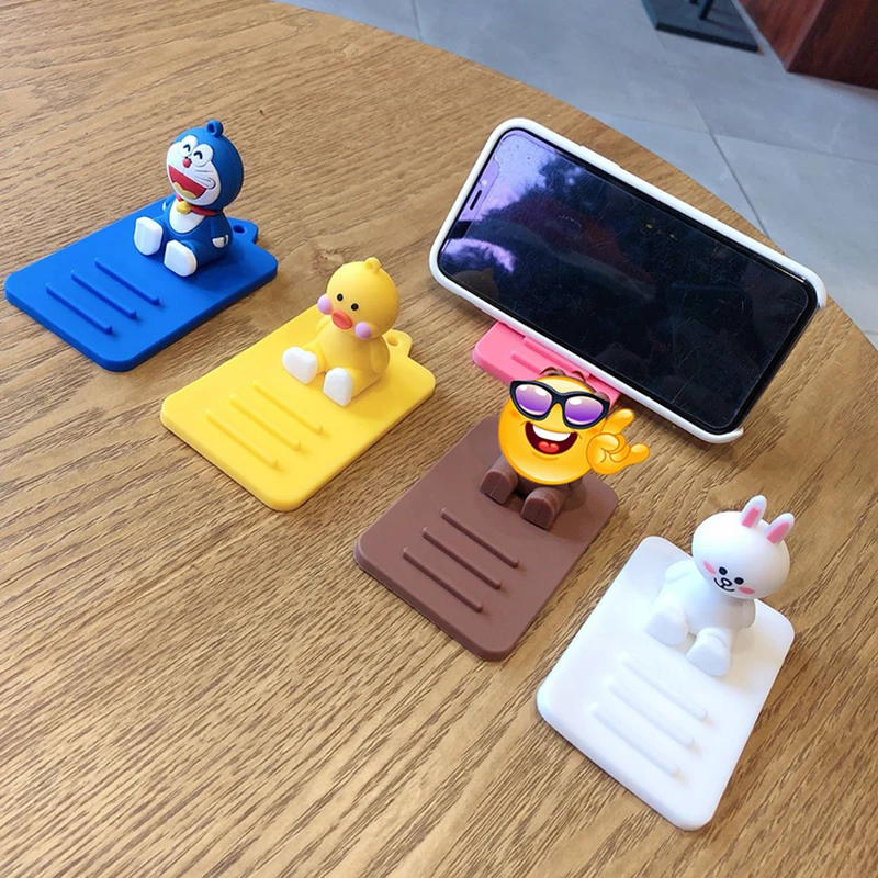 Мультяшный персонаж силиконовая кукла настольная Мобильная подставка держатель