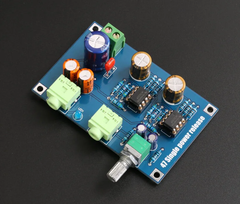 Одиночный источник питания DA47 портативный усилитель для наушников PCB AMP Комплект для HIFI DIY