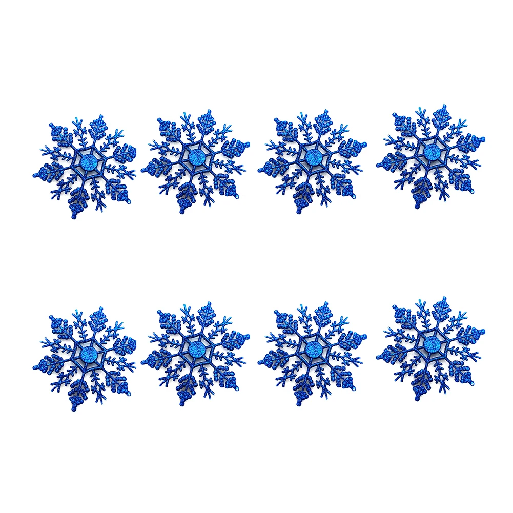12 шт.. креативные акриловые снежинки стиль рождественские украшения деликатная