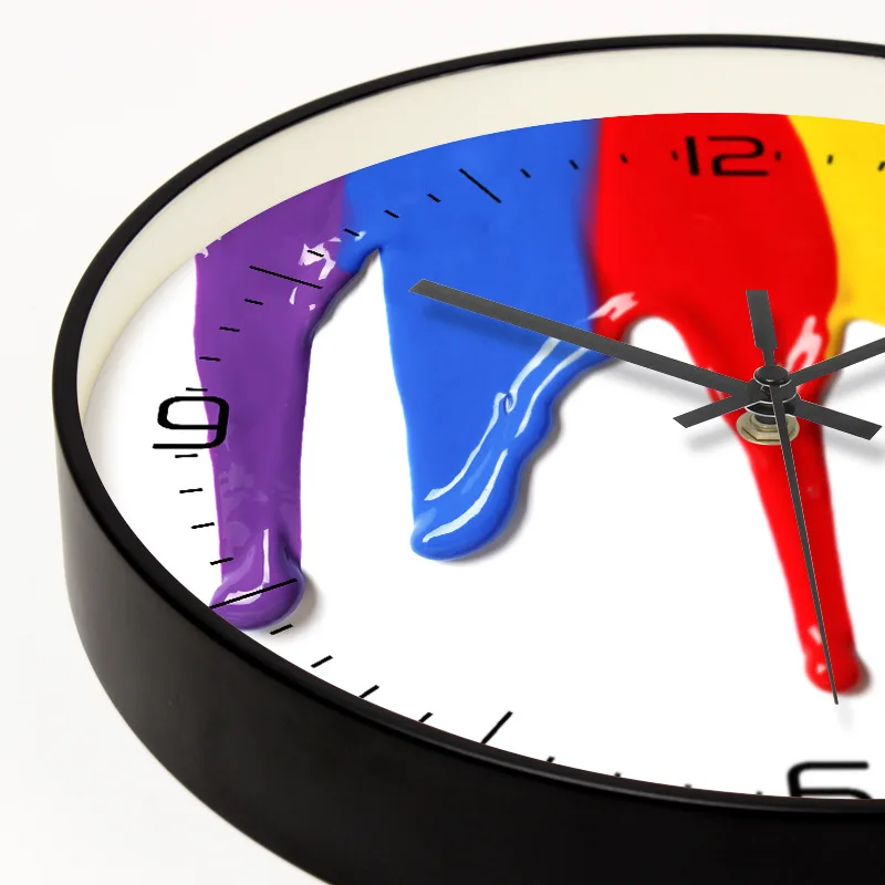 Уникальные абстрактные настенные часы в стиле арт деко креативные цветные для