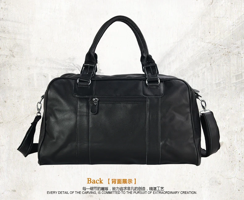 Модная мужская дорожная сумка из натуральной кожи чемоданчик для багажа