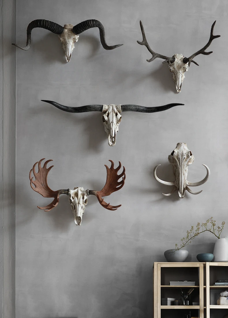 Американские оленьи рога () Череп настенные украшения креативные подарки