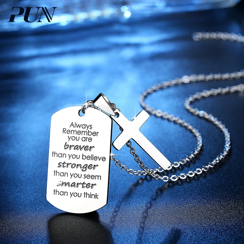 Ожерелье и кулоны PUN ожерелье чокер из нержавеющей стали Мужская цепочка в стиле