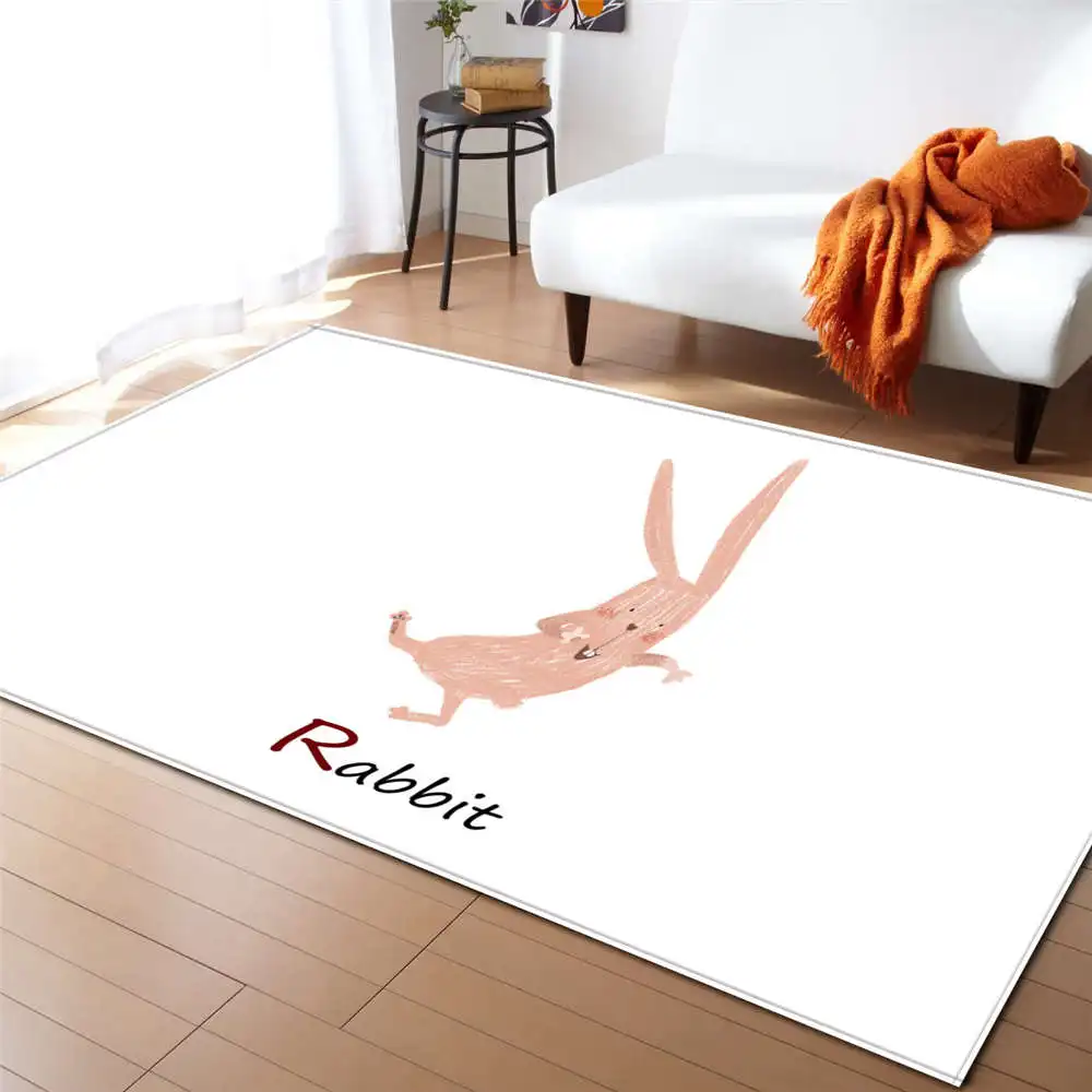 Мультяшные милые ковры с животными детские игровые коврики для спальни мягкие