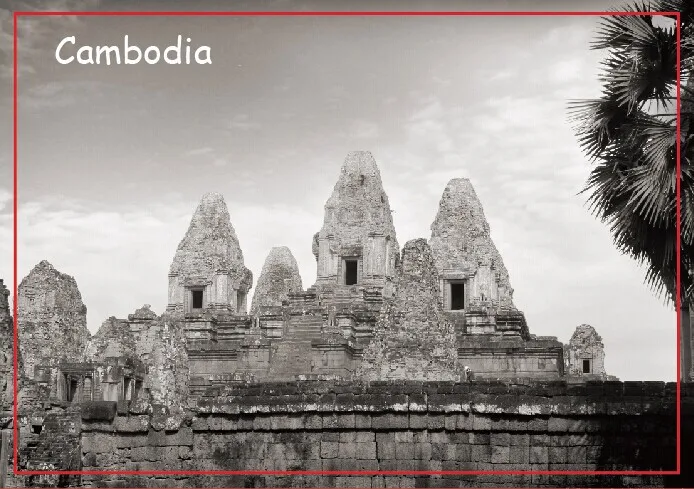 

Rectangle Rigid Magnets Pre Rup Temple, Cambodia Travel Refrigerator Magnets 20537 Rectangle 78*54*3mm