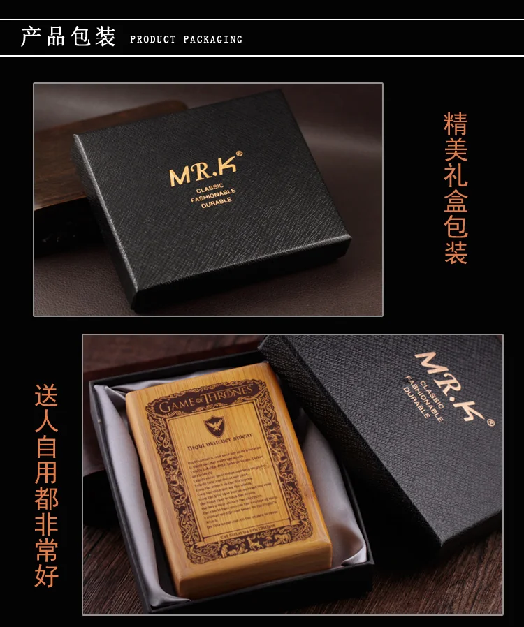 

Cigarette Box Classic Men's Personality Creative Handmade Bamboo Cigarette Box Gifts Cigarette Cases