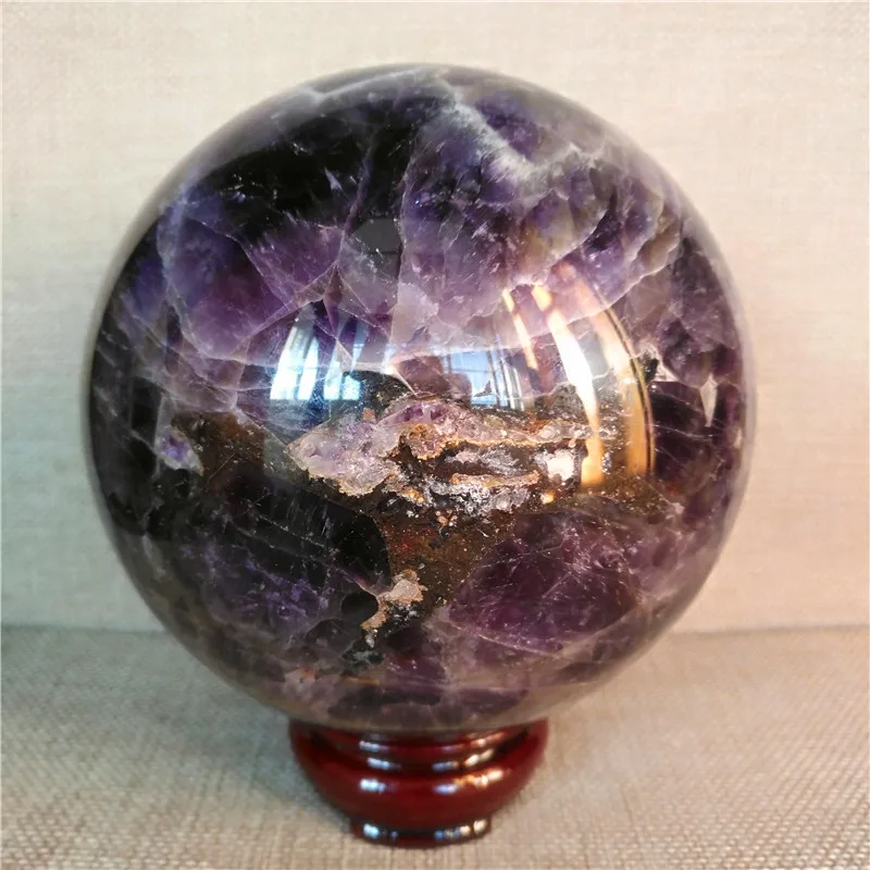 

110mm) natural Dream amethyst quartz crystal ball (2120g)