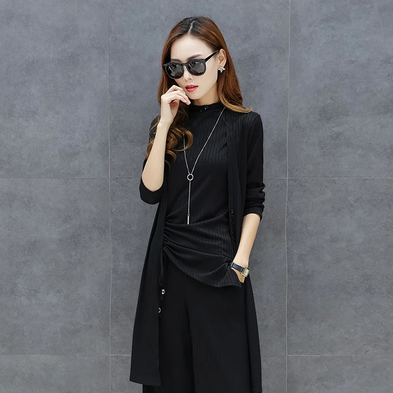 3 предмета в комплекте женская летняя обувь Вязание широкий Легг штаны комплект