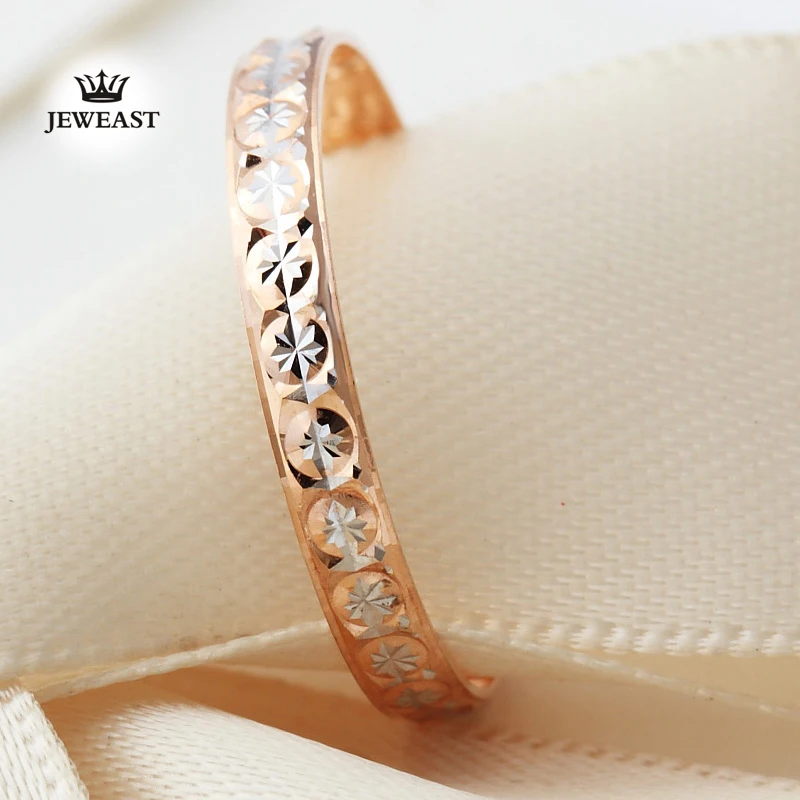 Женское кольцо из чистого золота 18К розовое обручальное обручальные кольца