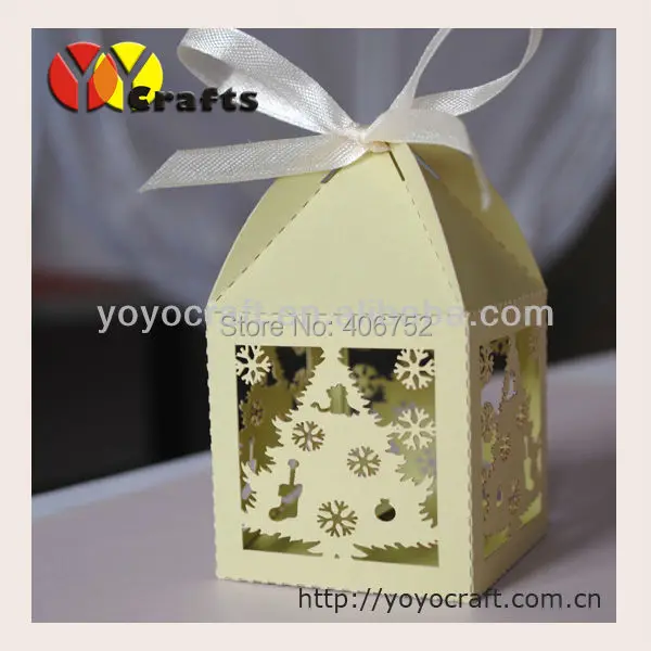 Недорогая лазерная резка дизайн рождественской елки коробка для конфет лучшие