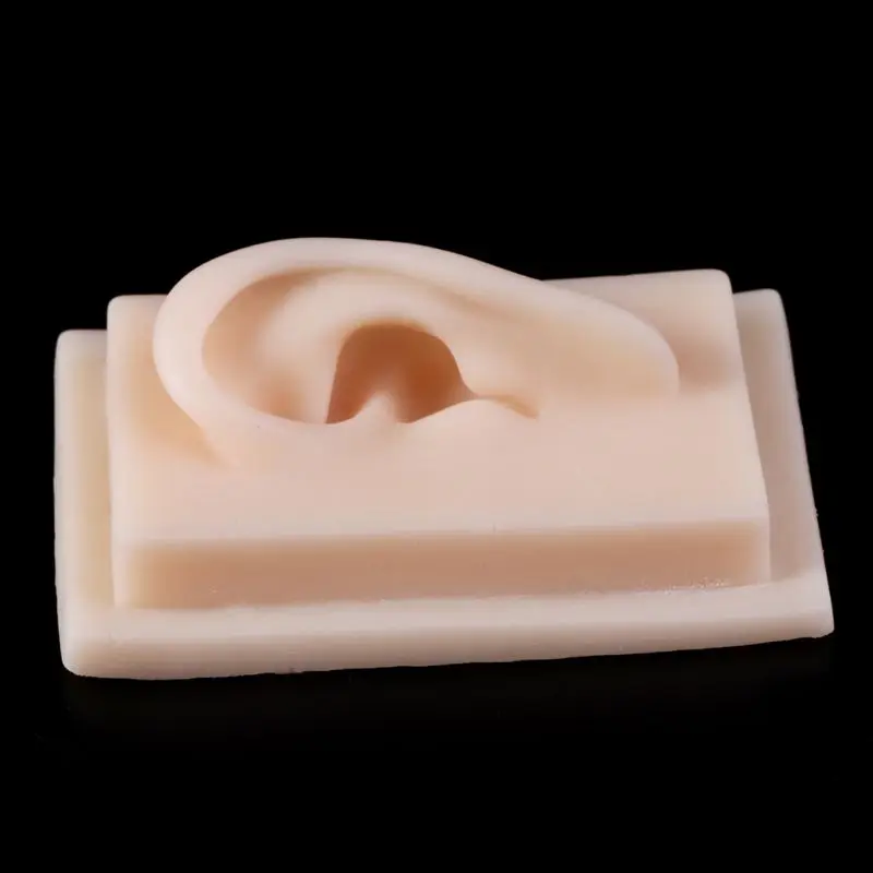 Мягкая силиконовая левая модель человеческого уха в натуральную величину