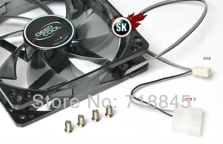 Aeolus fengren 12 В 4PIN и 3pin 120 мм x 25 12025 Mute корпус Системы Вентилятор охлаждения синий