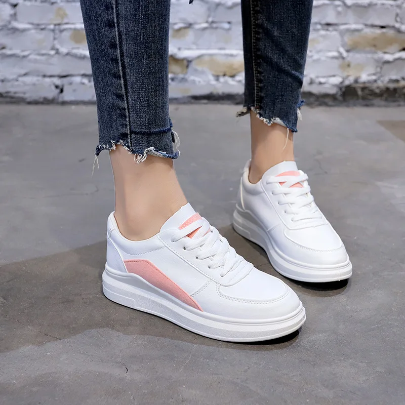 Women Skateboarding Shoes Sport White 2018 Platform Sneakers Outdoor Athletic Breathable Lace Up High Quality Woman | Спорт и