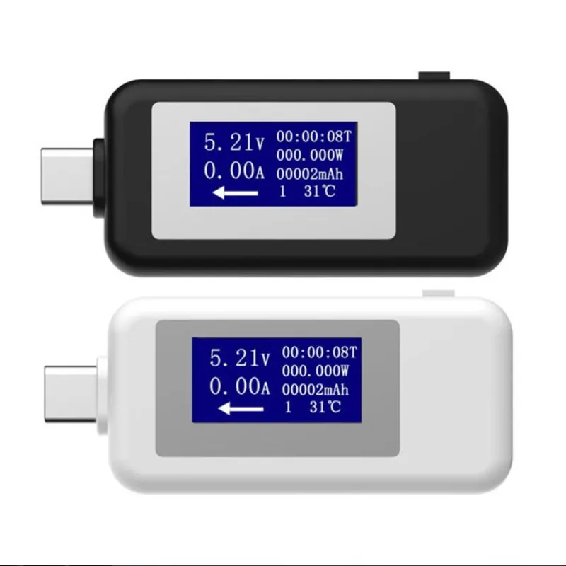 USB Type C тестер ЖК цифровой измеритель напряжения тока вольтметр Ампер Вольт