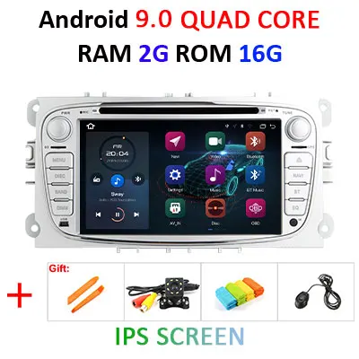 Android 9,0 DSP ips 4G ram 64G rom 2 din автомобильный DVD gps для FORD Focus S-MAX Mondeo C-MAX Galaxy радио плеер экран Аудио - Цвет: 9.0 2G 16G IPS-S