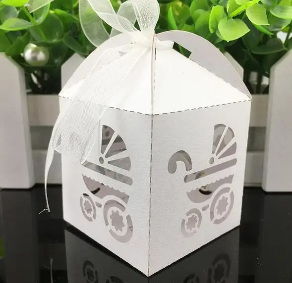 100 шт. новый крой сердце любовь Лазерная полые Коляски Baby Shower вещицы подарок