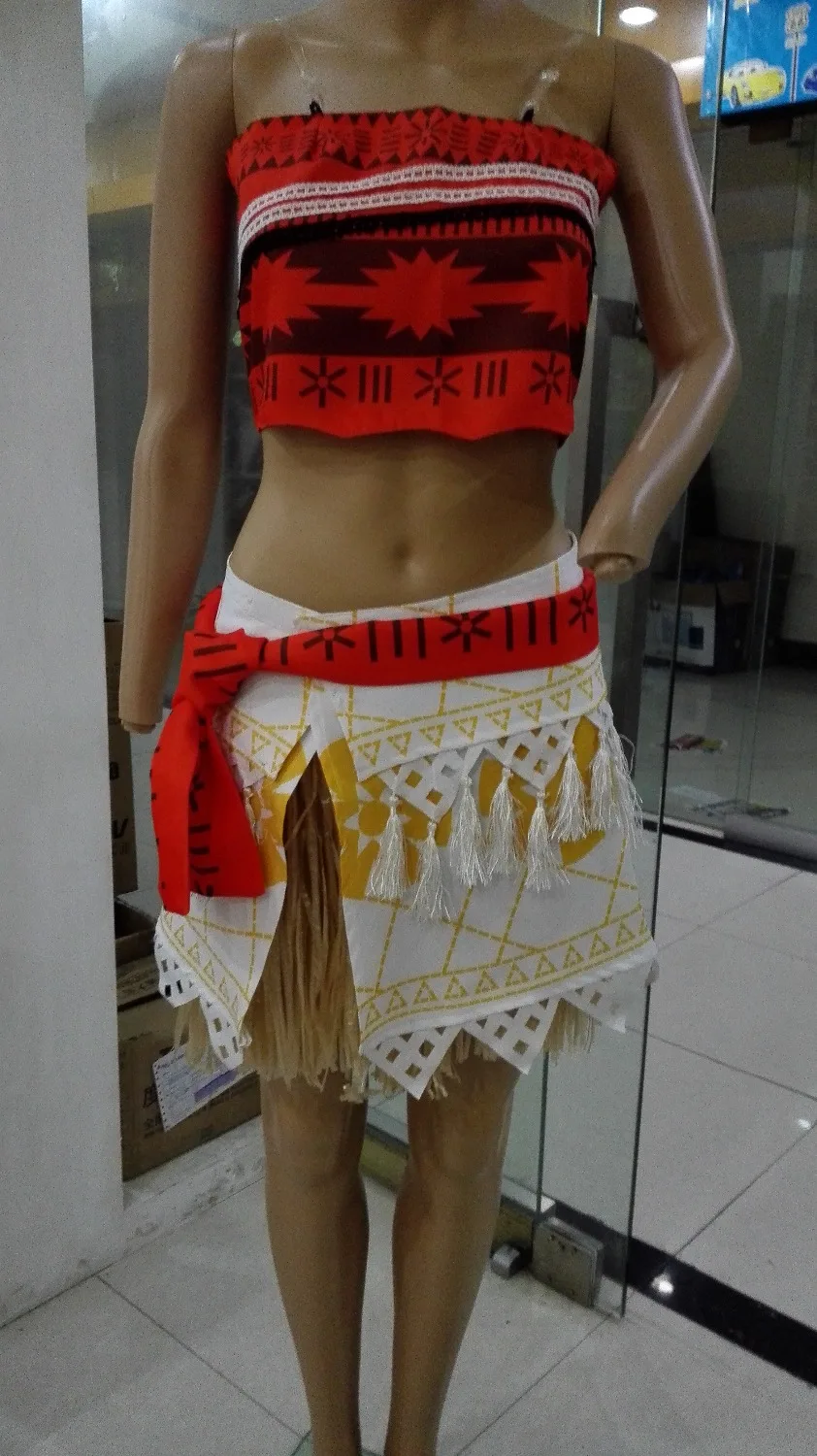 Женский и детский костюм Моаны маскарадный принцессы для Хэллоуина вечерние