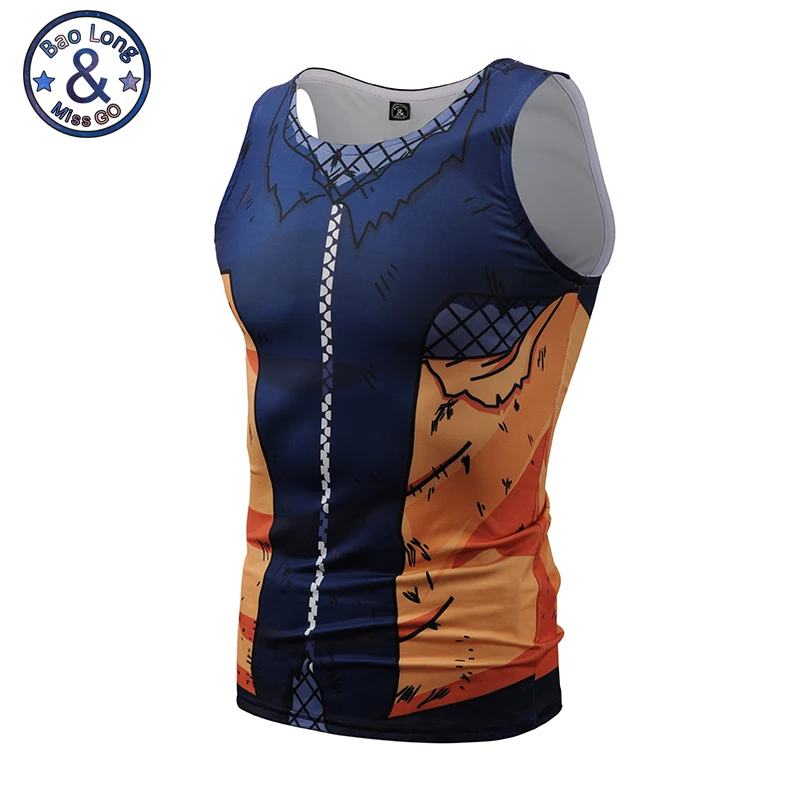 Mr.Bao Long 2017 летняя брендовая мужская рубашка приталенная майка Модная 3D печать Uzumaki