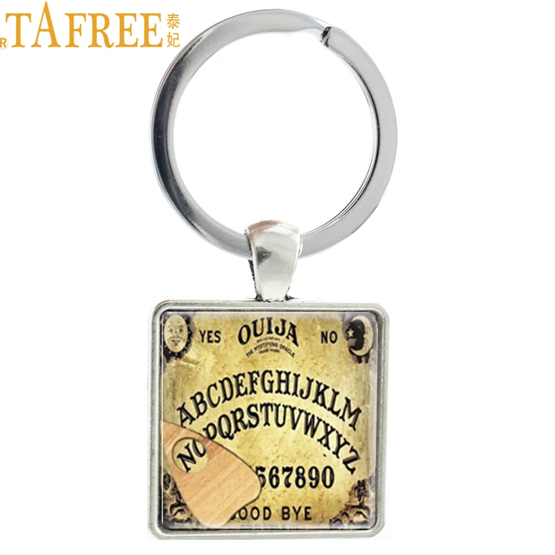TAFREE Античная доска Ouija квадратный брелок для ключей кольцо держатель винтажный