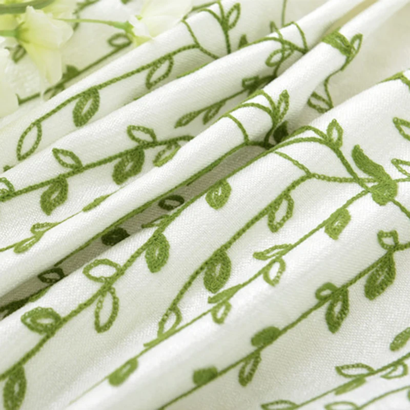 Теплоизоляционные шторы из ивы для гостиной кухни деревенского стиля вышитые