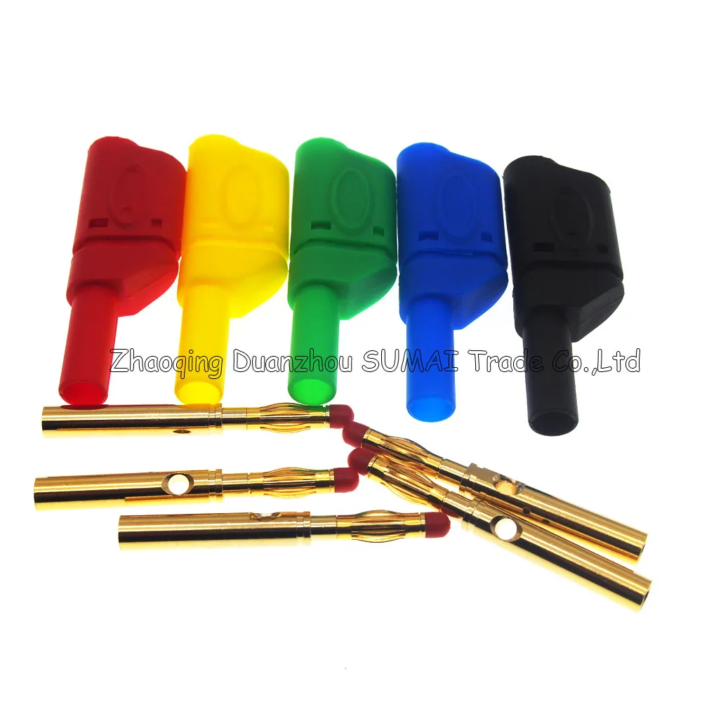 4 мм DIY сварочный сфабрикованный переходник штепсельной вилки банана с оболочкой