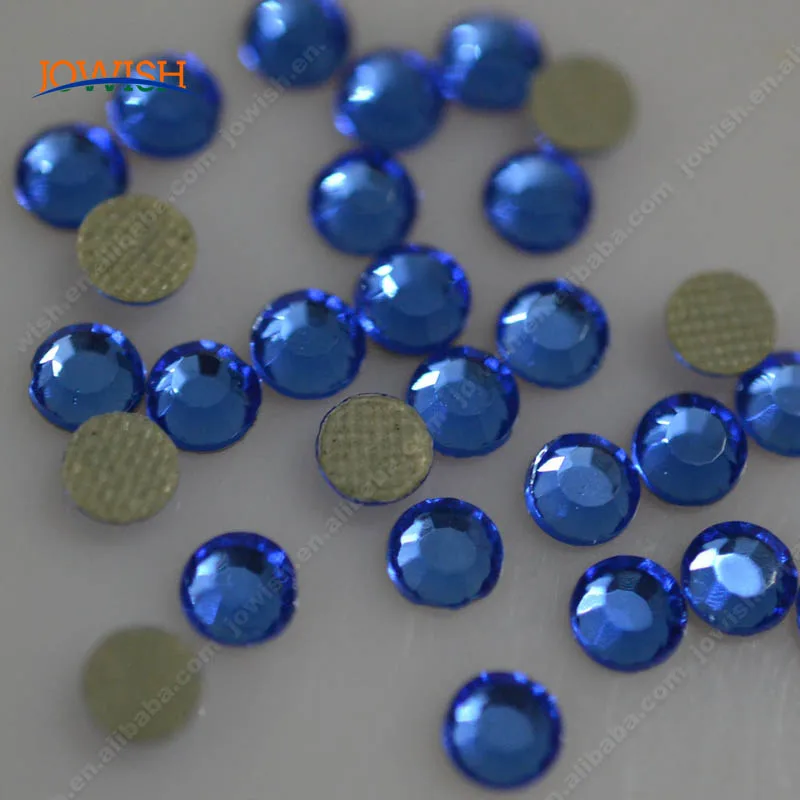 Корейские стразы без свинца с сапфировой от ss6 до ss30 Оптовая наклейка горячего пресса на стразы для одежды.